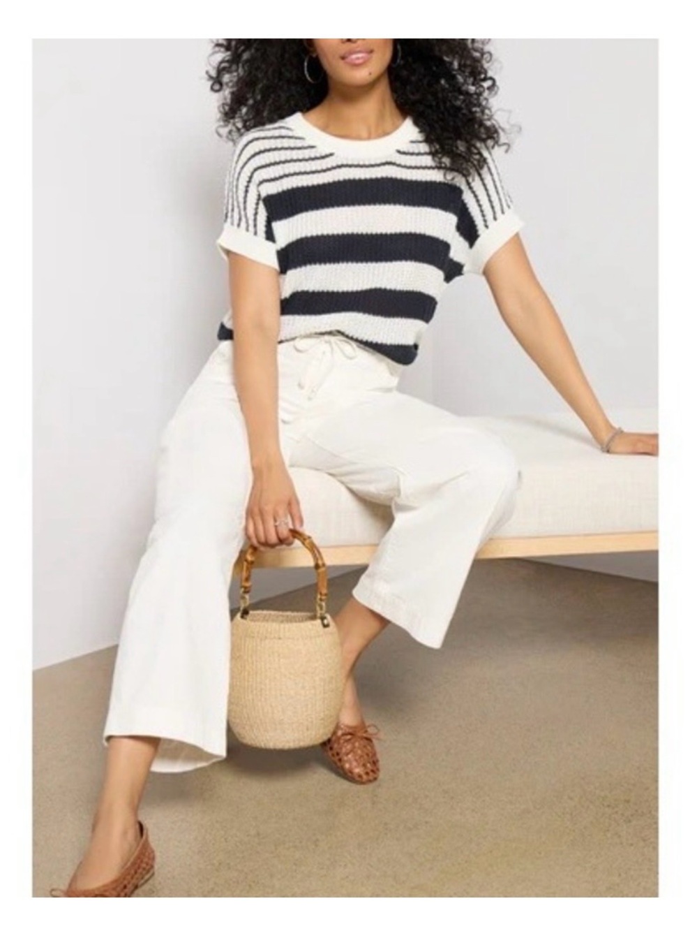 Evereve Ivy Open Weave T-Shirt